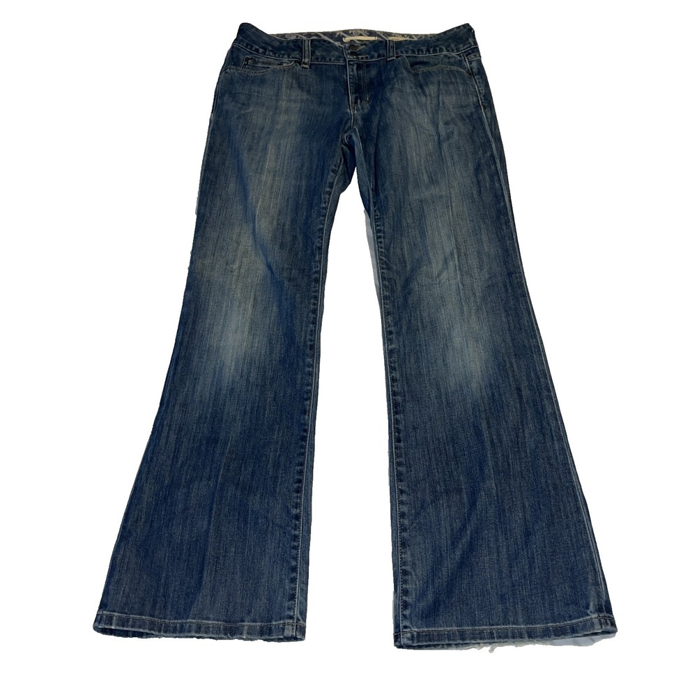 Gap Vintage Y2K Jeans Womens 12 Regular Premium Bootcut Stretch Denim Distressed